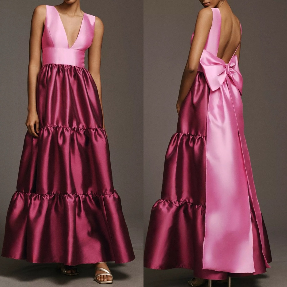Hutch Pink Satin Gown